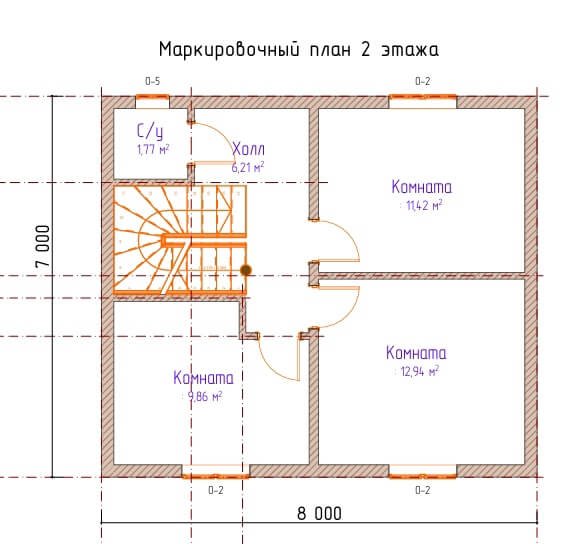 Готовый проект двухэтажного дома из СИП-панелей с гаражом 160 кв.м. 3